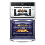 LG WCEP6423F 30 inch Stainless Steel Electric Convection Wall Oven and Microwave Combination