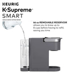Keurig K-Supreme SMART Coffee Maker, MultiStream Technology, Brews 6-12oz Cup Sizes, White