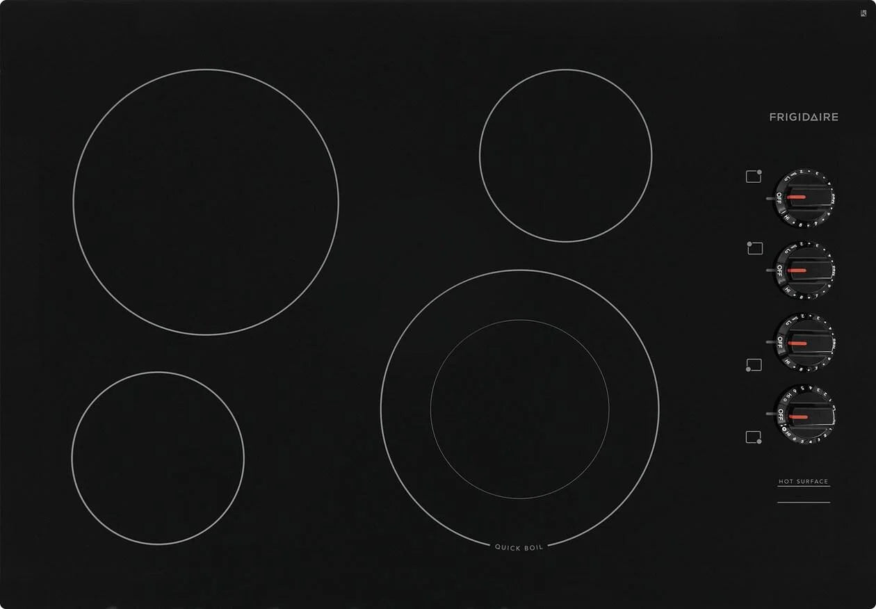 Frigidaire FFEC3025UB Electric Cooktop, 30", Black.