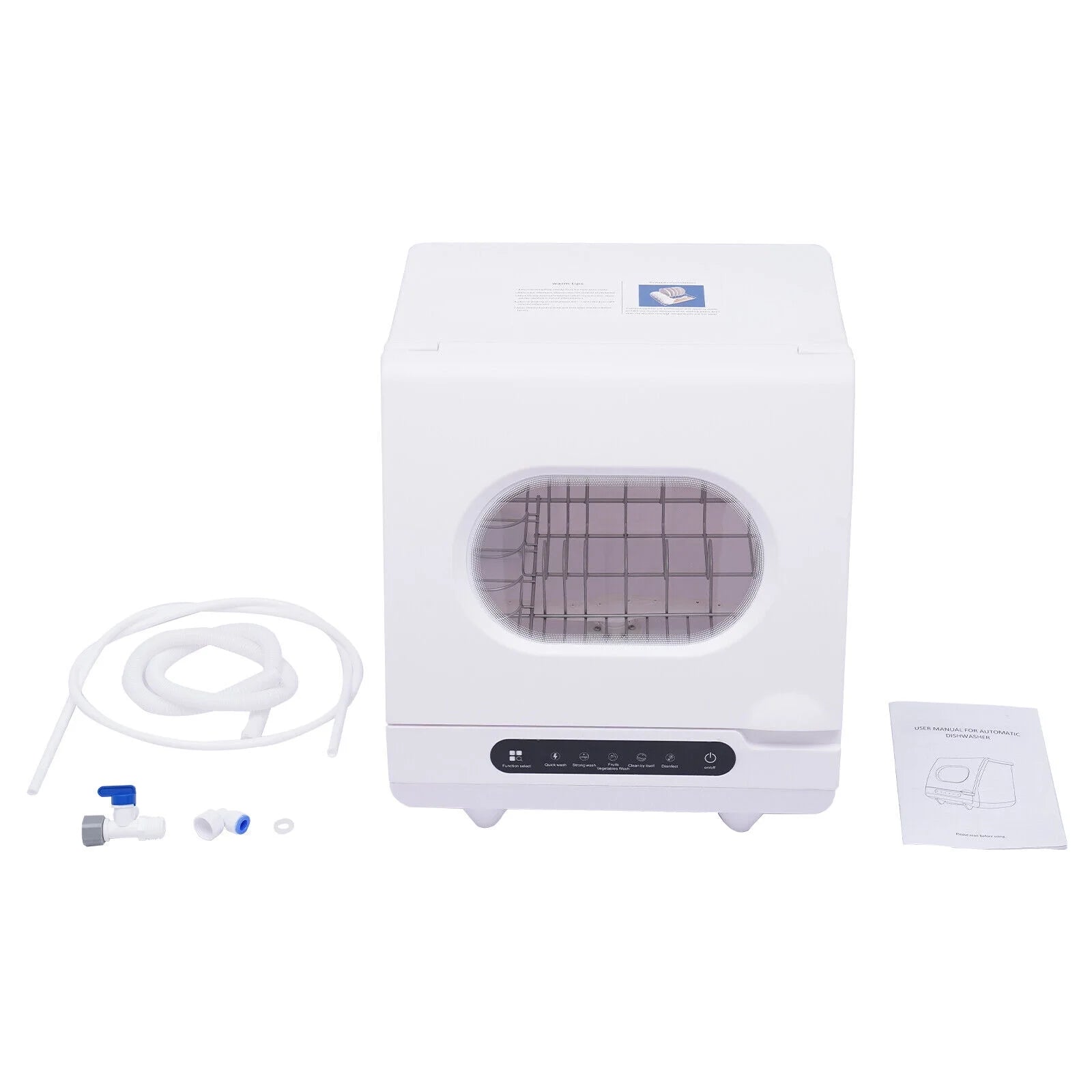 Portable Countertop Dishwasher 5 Washing Programs with Water Tank Leak-Proof Dry