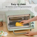 BUYDEEM 7-in-1 Digital Air Fryer Countertop Toaster Oven, 11QT, Mint Green