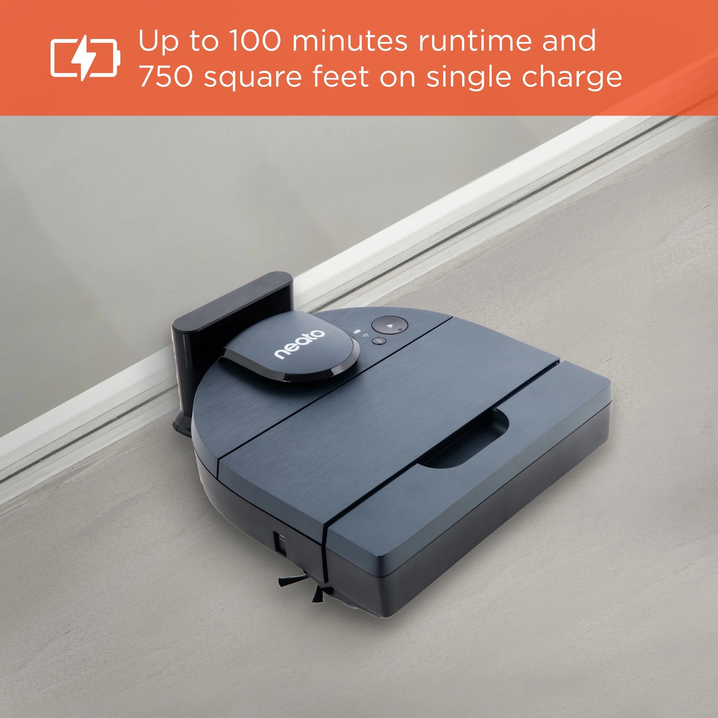 Neato D8 Intelligent Robot Vacuum Wi-Fi Connected with LIDAR Navigation in Indigo