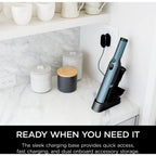 Shark Cordless Handheld Vacuum , Wandvac, for Pet Hair, Carpet & Car, Powerful suction, high speed brushless motor, ultralight weight, with easy emptying and charging dock, WV200, Graphite
