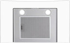 Range Hood 30 Inch, Tieasy Wall Mount Kitchen Hood with Ducted / Ductless Convertible Duct, Stainless Steel Chimney and Aluminum Filters, LED Lights, 3 Speed Fan, Push Button