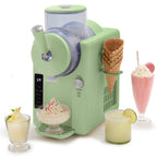 GreenPan Frost 6 Mode, Ice Cream, Frozen Drink, Slushie & Milk Shake Maker, No Freezer Needed, Easy Clean Parts, Gray