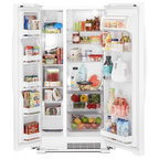 WHIRLPOOL WRS312SNHW side by side freestanding refrigerator