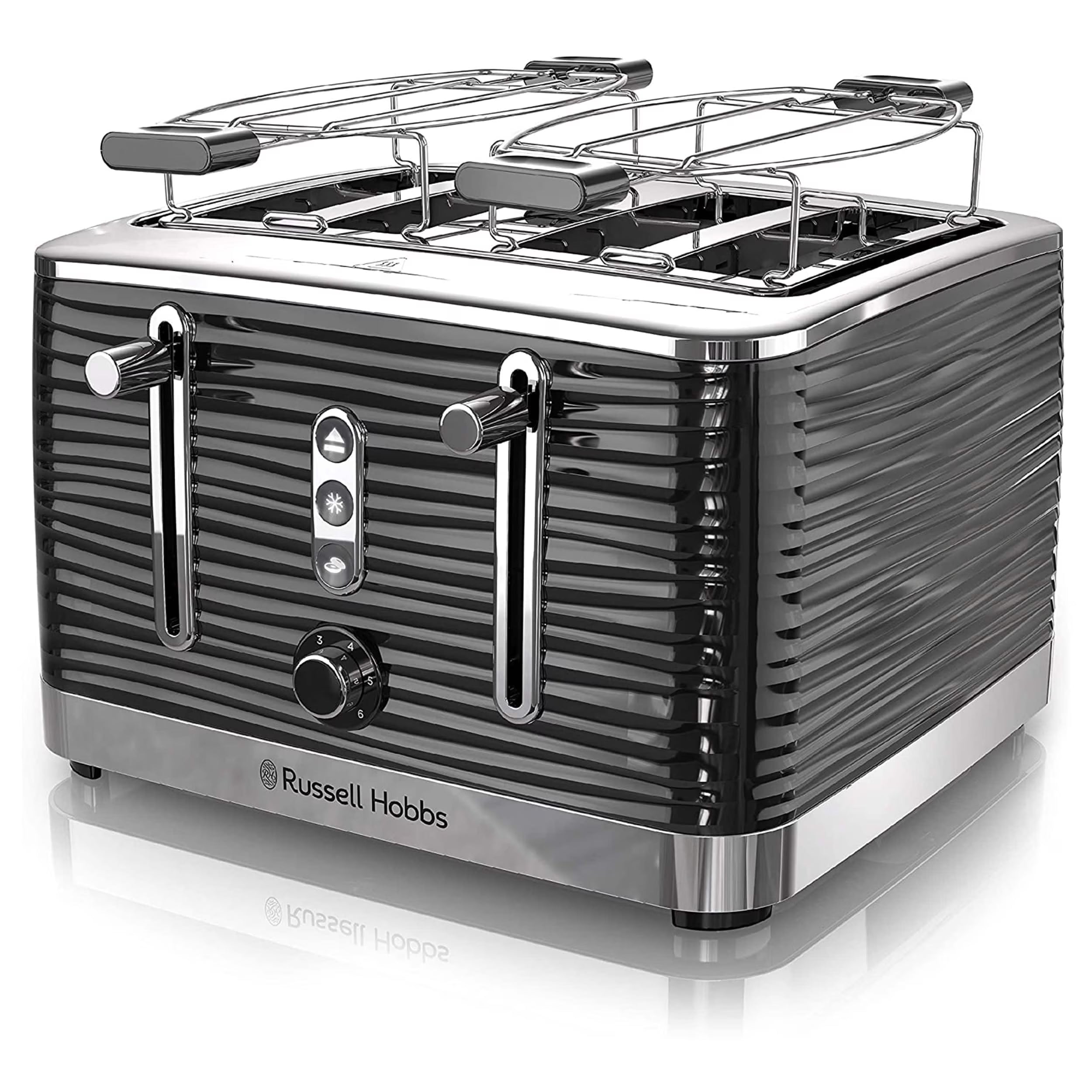 Russell Hobbs  Old School 4 Slice Toaster in Black