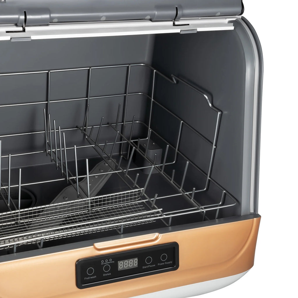 Countertop Dishwasher, 3 Washing Modes, Time-Saving, 800W Compact Dishwasher for Household 110V