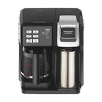 Hamilton Beach FlexBrew Trio 2-Way Coffee Maker, Compatible with K-Cup Pods or Grounds, Combo, Single Serve & Full 12c Pot, Black
