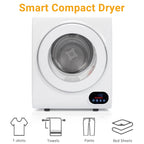 RovSun 110V White Stainless Steel Electric Tumble Dryer