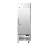 KFFKFF Commercial Reach-In Refrigerator 19.32 Cu.ft Upright Freezer 1 Door 4 Shelves 4 Wheels 27" Width