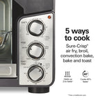 Hamilton Beach Easy View XL Toaster Oven with Sure-Crisp? Air Fry, 1750W, 6 Slice Capacity, 31460