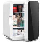 ?FREE VILLAGE Compact Mini Fridge, 10L Portable Small Refrigerator, 2.6 Gal Mini Fridge with AC/DC Adapters, Small Cosmetics Cooler for Beverage, Food, Makeup, Bedroom, Office, Dorm, White