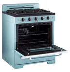 Unique Classic Retro 30" 3.9 cu/ft Freestanding Gas Range with Convection Oven and Sealed Burners