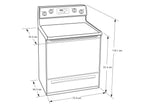 WHIRLPOOL WFC150M0JW 30" freestanding coil electric range