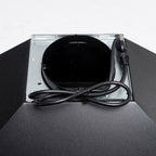 24 inch Wall Mounted Range Hood Kitchen Exhaust Stove Vent Hood 450 CFM 3-Speed Fan