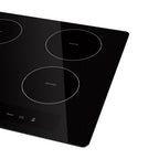 Empava 24" Electric Stove Induction Cooktop with 4 Power Boost Burners Smooth Surface Vitro Ceramic Glass in Black