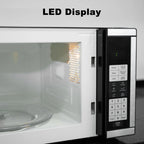 SMAD Countertop Microwave Oven 700W 10 Power Levels 6 Auto Menus 0.7 cu ft
