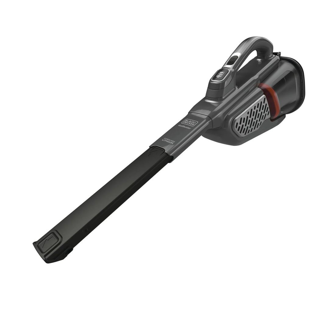 BLACK+DECKER Dustbuster AdvancedClean+ 12V Lithium Cordless Handheld Vacuum with Powered Pet Head for carpet and upholstery, HHVK320JZ01