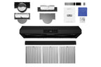 Hauslane | Chef Series 36" PS18 Under Cabinet Range Hood, Stainless Steel | Pro Performance | Contemporary Design, Touch Screen, Dishwasher Safe Baffle Filters, LED Lamps, 3-Way Venting