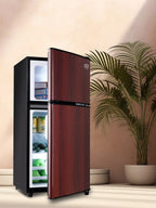 Krib B Compact Refrigerator 3.5 Cu.ft, Mini Fridge with Freezer, Modern Fridge with Dual Door, 7 Grade Temperature Adjustment, Silver
