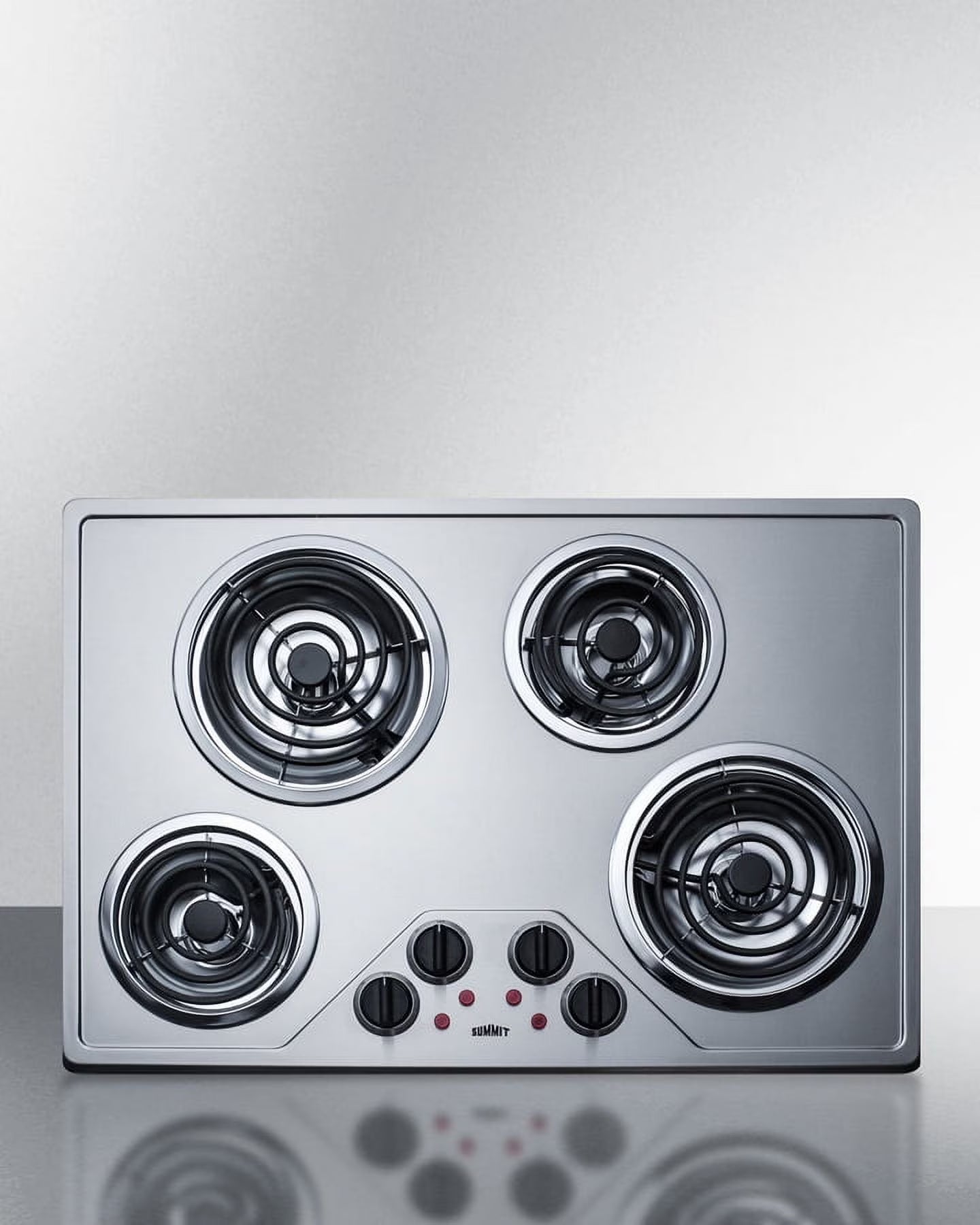 30" Wide 230V 4-Burner Coil Cooktop