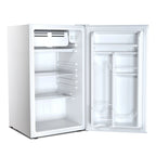 WAA 3.2 Cu.Ft Mini Fridge with Freezer,Single Reversible Door Compact Refrigerator,Adjustable Thermostat,2 Removable Shelves,Small Dorm Fridge for Bedroom,Office,Kitchen,Dorm,Black