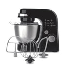 Hamilton Beach 4 Quart Stand Mixer for Kitchen, 7 Speeds, Tilt-Head, Dough Hook, Whisk & Flat Beater, White