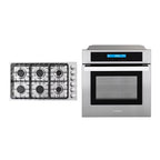 2 Piece Kitchen Package with 36" Drop In Gas Cooktop & 24" Electric Wall Oven