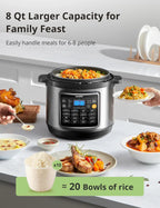 COMFEE�� 16 in 1 Electric Pressure Cooker Instant Multi Cooker Olla de Presion Non-Stick Pot Yogurt Maker Rice Cooker Slow Cooker Saut�� Steamer 8 Quarts Stainless Steel