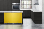 24 Inches Wide Built-In All-Refrigerator, ADA Compliant, Yellow, RHD