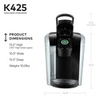 Keurig K425 Single Serve Coffee Brewer, Black