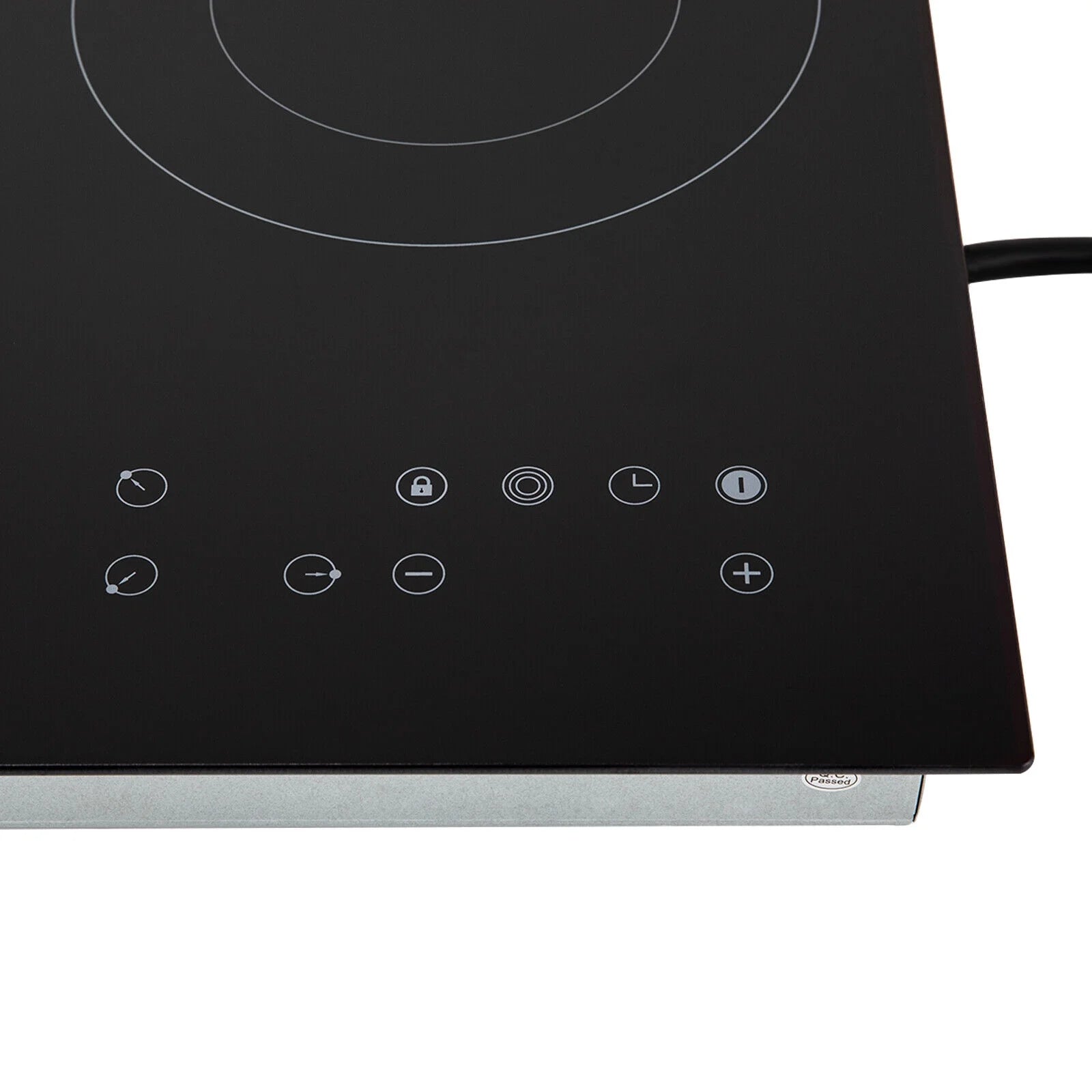 Electric Cooktop 24 inch Built-in Electric Stove Top 110V 2600W Knob Control