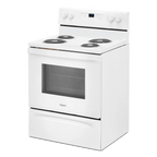 WHIRLPOOL WFC315S0JW 30" freestanding coil electric range
