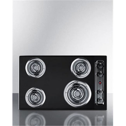 30 in. 220V Electric Cooktop - White Porcelain