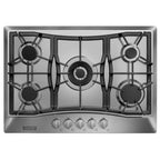 Empava 30 in. Gas Stove Cooktop with 5 3rd Gen Italy Sabaf Sealed Burners in Stainless Steel , EMV-30GC21