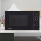 Magic Chef 1.6 Cu. ft. 1100W Countertop Microwave Oven with Push-Button Door in Black, New