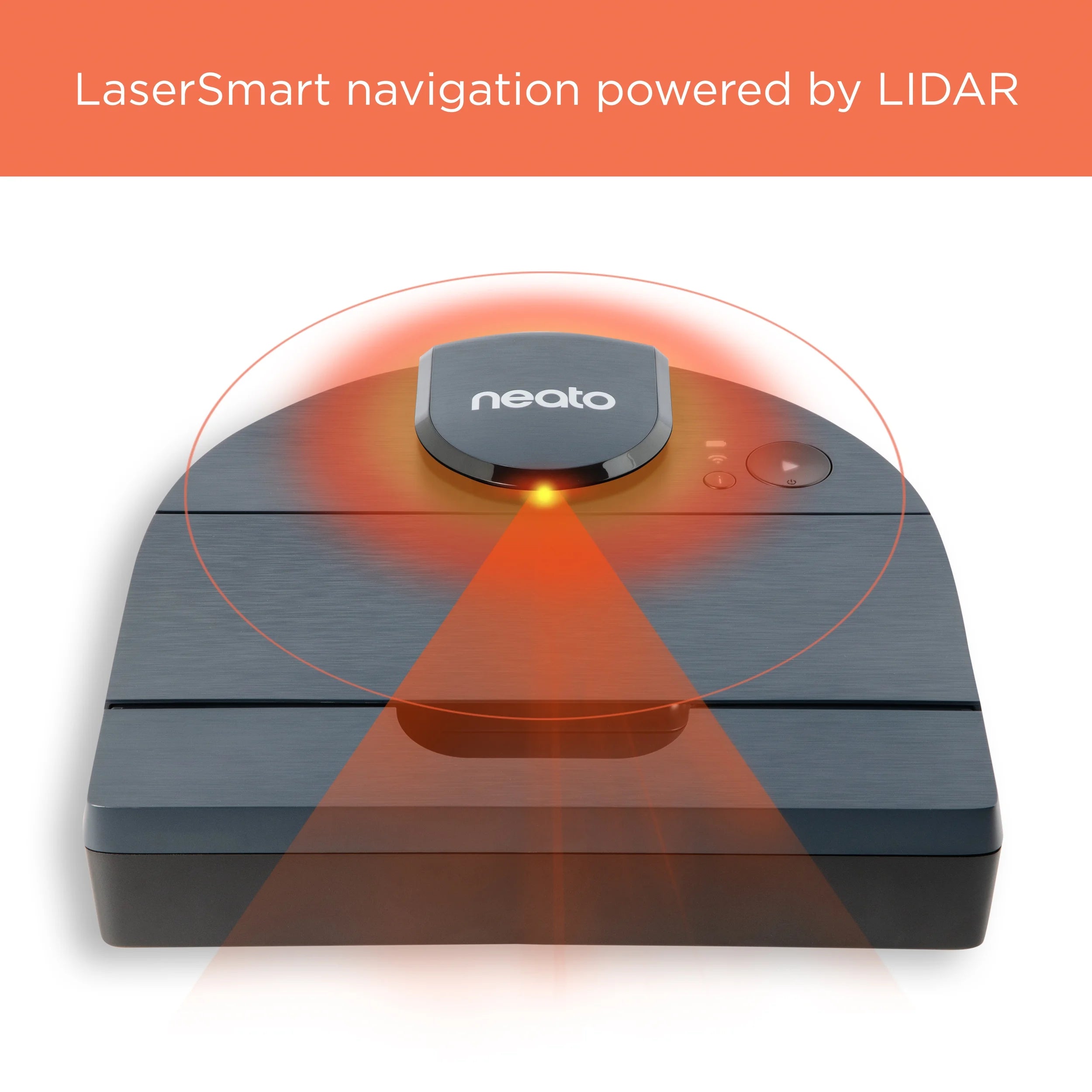 Neato D8 Intelligent Robot Vacuum Wi-Fi Connected with LIDAR Navigation in Indigo