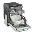 Unique Appliances Classic Retro 24" Built-in Dishwasher with Stainless Steel Tub and LED Lighting