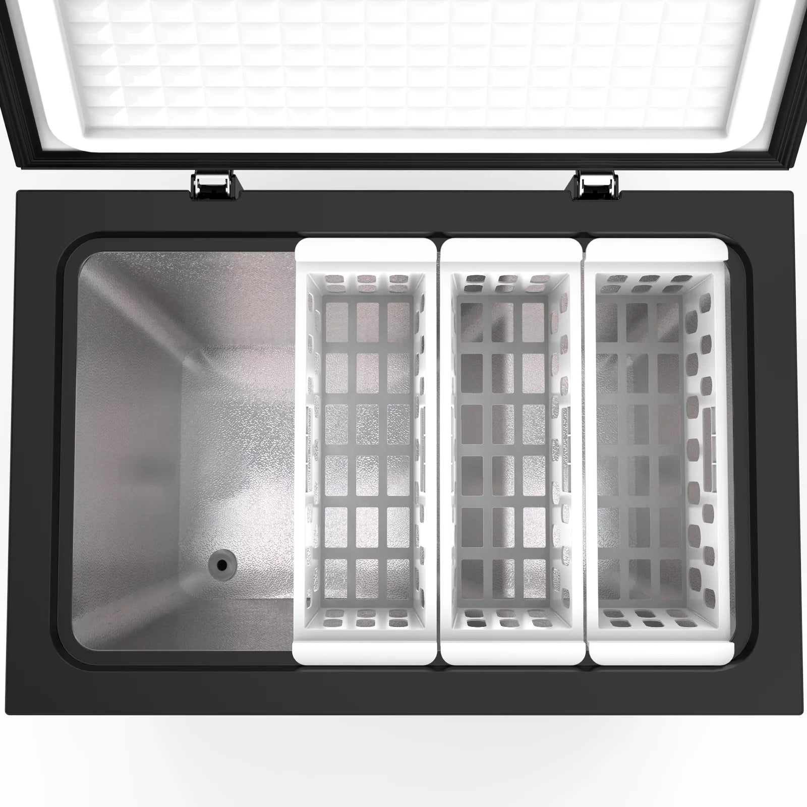 KNDKO 7.0 cu.ft. Chest Freezer with Adjustable Temperature, Free Standing Top Open Door Compact Freezer with Removable Basket for Kitchen/Home/Bar/Garage/Office