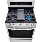 LG 30�� 5.8 cu ft Slide-In Gas Range in Stainless Steel