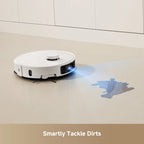 MOVA Robot P10 Pro Ultra Vacuum and Mop,  13,000Pa Suction 140°F Hot Water Auto Mop Washing & Drying, Dual Spinning Extenable Mop,10.5mm Lifting for Carpet, 360°Obstacle Avoidance, App Control