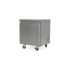 Norpole 6 cu. ft. Commercial Under Counter Upright Freezer in Stainless Steel in Stainless Steel
