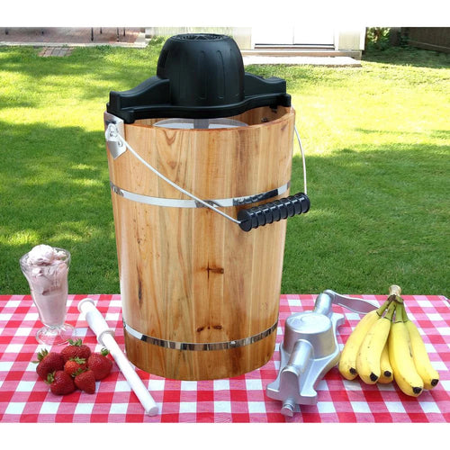 AmeriHome 6 Quart Old Fashioned Ice Cream Maker ICM6C