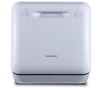 Farberware Portable Dishwasher with Built-In Water Tank with Baby Care and Fruit Wash Settings in White w/ 6-Place Setting Capacity, FDW05ASBWHA