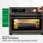 VAL CUCINA 10-IN-1 AIR FRYER TOASTER OVEN -  BRUSHED STAINLESS STEEL