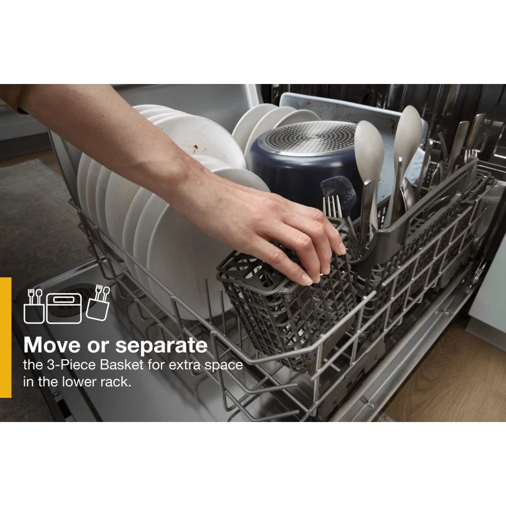 Whirlpool WDTA50SAKZ Large Capacity Dishwasher with 3rd Rack - Stainless Steel