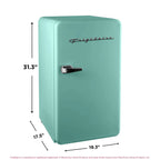 Frigidaire 3.2 Cu. ft. Single Door Retro Compact Refrigerator EFR372, Blue