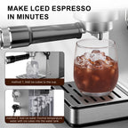 LINKChef Espresso Machine 20 Bar, Professional Espresso Maker with Milk Frother Steam Wand