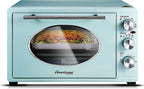Elite Gourmet Americana by Elite ETO3300M Vintage 50��s Diner Retro Countertop Toaster oven, Bake, Broil, Toast, Fits 12�� Pizza, Temperature Control & Adjustable 60-Minute Timer 1500W, 8-slice, Mint